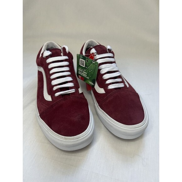 Vans Old Skool Pig Suede Pomegranate Red Low Top Classic Men 6.5 Women’s 8 - Picture 7 of 7